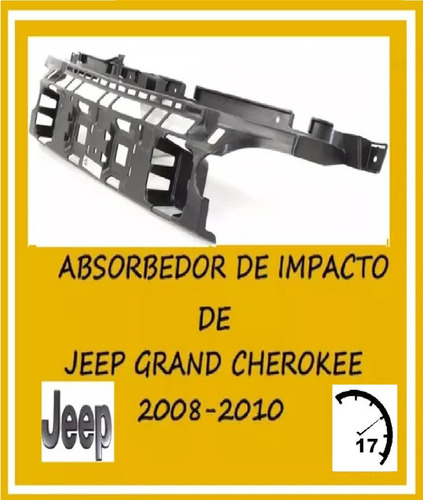 Absorbedor  Impacto Parachoque Jeep Grand Cherokee 2008 2010 Foto 2