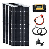 Xinpuguang Paneles Solares Flexibles De 100 W, Kit De Sistem