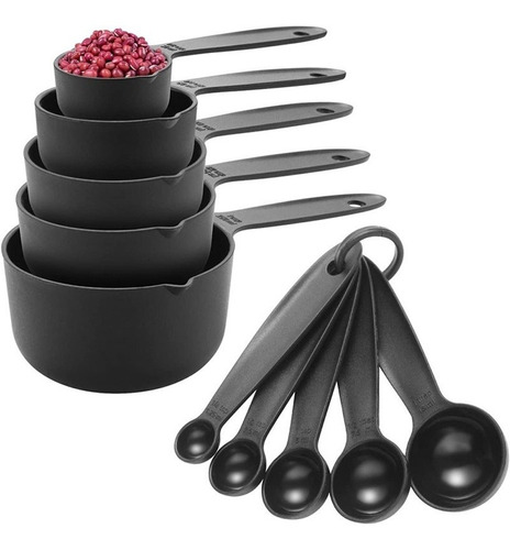 Kit Medidores De Cucharaditas Cucharadas Y Tazas Cocina X 10