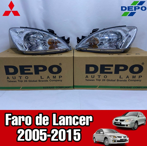 Faro De Mitsubishi Lancer Touring 2005-2015 Depo Foto 2