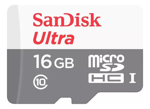 Cartão De Memória Micro Sd De 16gb Sandisk Ultra Classe 10