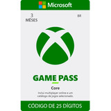 Xbox Game Pass Core 3 Mêses Código De 25 Dígitos Brasil