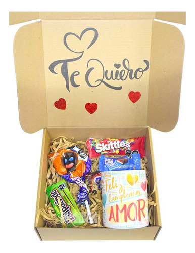 Caja Kit, Te Quiero, Taza Feliz Cumple Amor, 11oz, Pareja