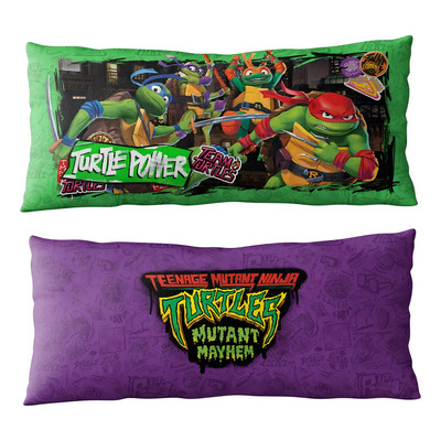 Almohada Super Jumbo Doble Vista Tortugas Ninja Color Violeta | MercadoLibre