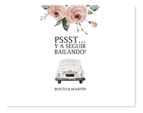 Kit Imprimible Baño Sos Auto Boda Wedding Tukit