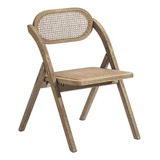 Silla Plegable De Rattan Para Comedor O Cocina, 18  Altura D