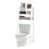 Mueble Organizador De Guardado Para Baño Sobre Inodoro Blanco