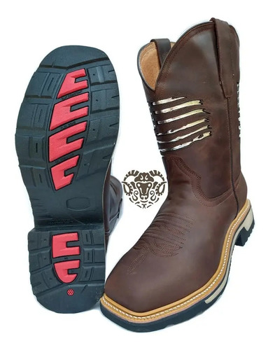 Bota Vaquera Con Casco De Acero Para Trabajo Jarboots, Compra y Venta