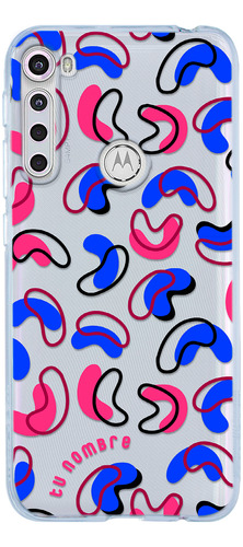 Funda Para Motorola Para Mujer Figuras Abstracto Con Nombre