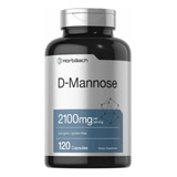 D-manosa D-mannose 2100mg (120 Cápsulas) Horbaach Hecho Usa