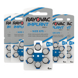 30 Pilhas Bateria Rayovac Tam 675 Implant Pro - Coclear