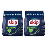 Pack X2u Jabón En Polvo Baja Espuma Cuida Tu Ropa Skip 2.5kg