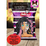 Dulcero Halloween Día Muertos Digital 100 Chip Bag Imprime