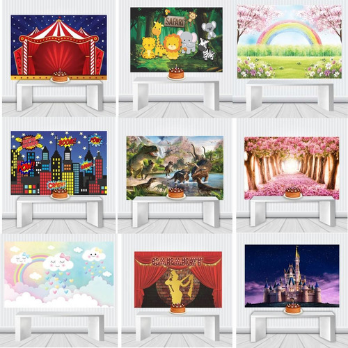 Banner Painel Festa Decorativo 2x1,5 Vários Temas Lona 20a