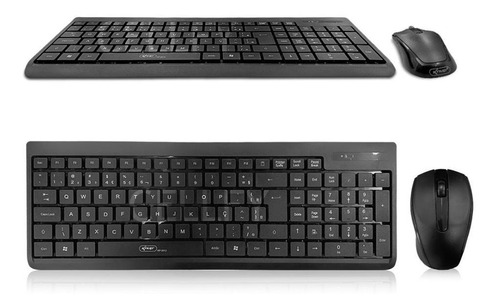 Kit Teclado Mouse Sem Fio Wireless 2.4ghz Gamer Multimídia