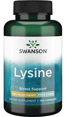 Swanson Lysine L-lisina - Forma Libre 500mg 100 Caps Sfn