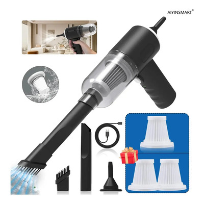 AIYINSMART Aspiradora Portátil Inalámbrica Compacta 4500PA 30min Negro | MercadoLibre