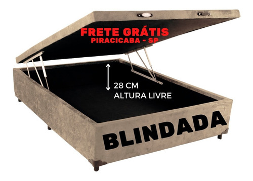 Cama Box Bau Casal Blindada - Fabricação Própria