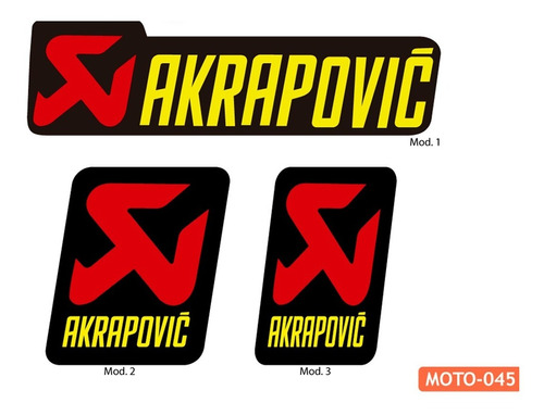 Sticker Autoadhesivo Emblema Escapes Akrapovic Foto 3