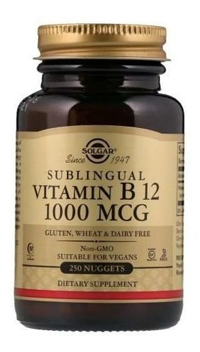 Vitamina B12 Sublingual 1.000 Mcg 250 Comprimidos