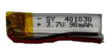 Bateria Recargable Litio Polímero 401030 3,7 V  90 Mah