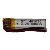 Bateria Recargable Litio Polímero 401030 3,7 V  90 Mah