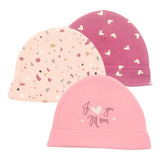 Pack De Tres Gorros Para Bebé Motivo Yo Amo A Mi Mamá ( 0 - 