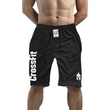 Kit 5 Shorts Pretos Crossfit Dry Fit Academia Treinos