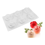 Molde Silicon Rosas 3d - Reposteria, Jabon, Velas, Gelatinas