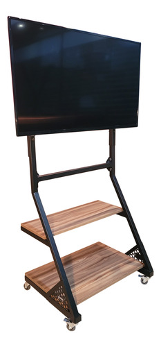 Soporte Piso Tv Pantalla Led 32-65 Móvil C/ruedas 2 Estantes