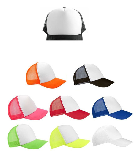 Gorra Trucker Pack X 10 Unidades Lisas Para Sublimar Kl