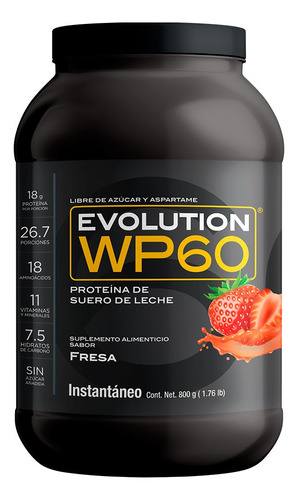  Evolution Proteina Suero De Leche (whey) Wp60 800 G Sabores