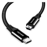 Cable Agvee 2 Pzs 10 Ftcarga Usb-c A Mini Usb -negro