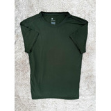 Playera Verde Deportiva Manga Corta All In Motion Talla L