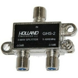 Derivador Splitter X 2 Vías Holland Ghs-2 X 10.u .hd / Tda. 