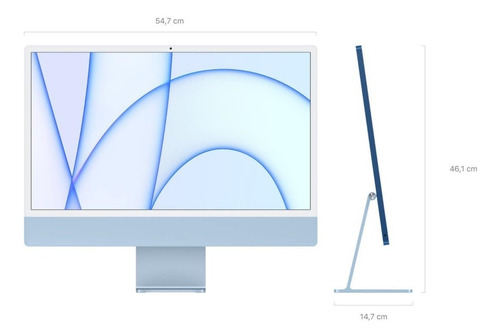iMac 24  Con Chip M1 (2021) 8gb  512gb  Azul Garantia 1 Año