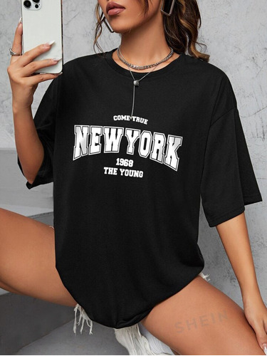 Remera New York De Beisbol Yankees Ny City Over A La Moda I