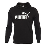 Sudadera Puma Essentials Gorro Negra Caballero