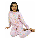 Conjunto Pijama Unicornio Rosa Para Niña