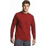 Russell Athletic Men's Essenital Long Sleeve Tee, Cardinal