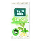 ! Te Green Hills Detox Menta Y Jengibre 20 Saquitos