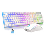 Felicon Combo De Teclado Y Mouse Inalambricos Para Juegos, T