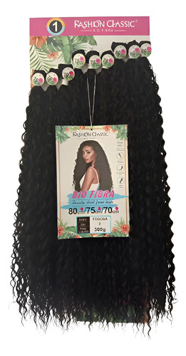 Cabelo Cacheado Fogosa 300g Volumoso Fashion Classic 80cm