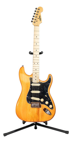 Logan Guitarra Eléctric Tipo Stratocaster Estilo70s Mahogany