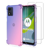 Zmone Funda Para Motorola Moto E13 Case Con Mica De Vidrio
