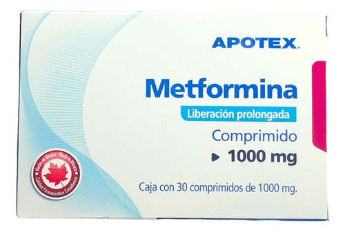 Metformina 1000 Mg Liberación Prolongada Caja 30 Comprimidos