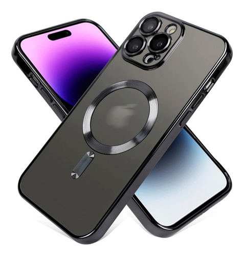 Capa Case Magsafe Para iPhone 7 Ao 14 C/ Proteção De Câmera