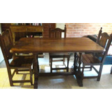 Juego De Comedor Algarrobo Macizo