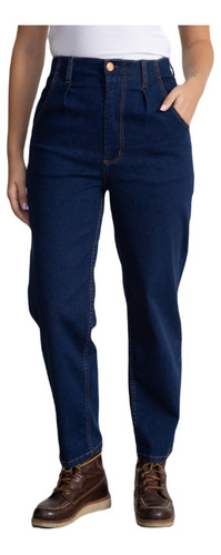 Jean Mom Pinzado Blue Black Yagmour