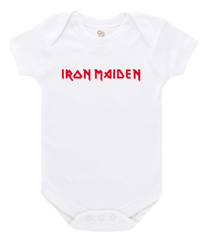 Body Bebe Personalizado Iron Maiden Todas Las Bandas